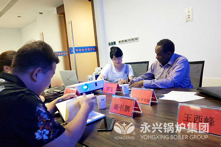非洲客戶來訪永興鍋爐，并實地參觀考察